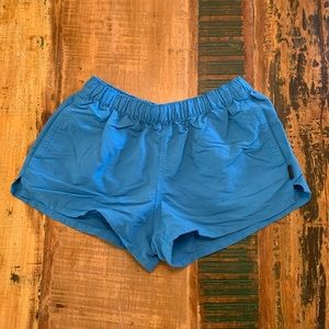 Patagonia “barely baggies” 2.5 in bright blue S